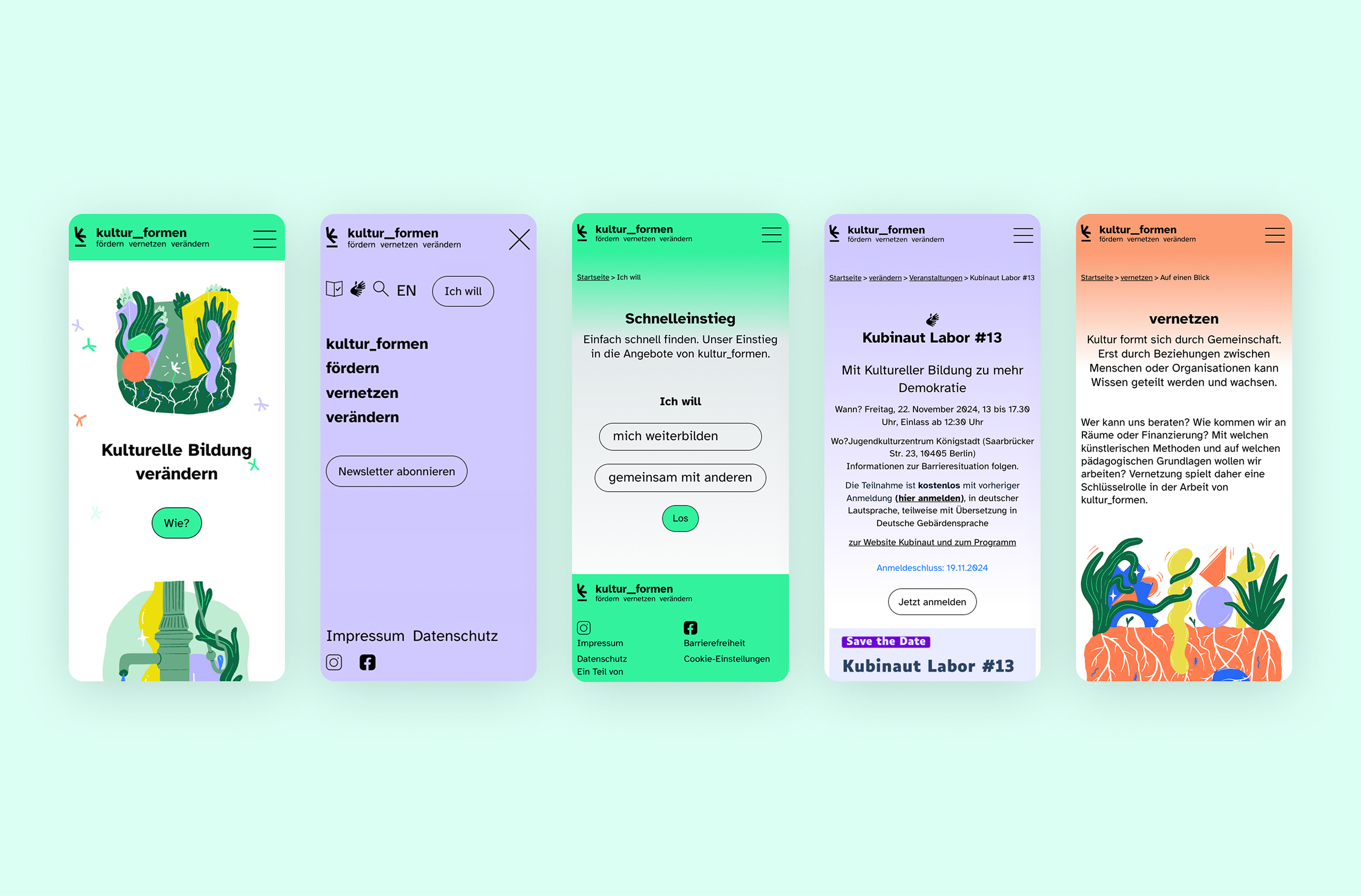 Screens mobile
